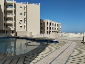 1bedroom apartment 78sqm sea &pool view for sale, hurghada,r