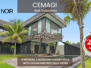 Cemagi, Casa Noir, A Modern 3-Bedroom Luxury Villa