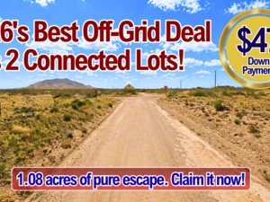 2026 Best Deal: 0.54-Acre 2 Connected Lots For Just $47/Down