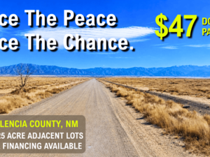Get Your 2 Side-by-Side 0.25 Acre Lots For Just $47/Down