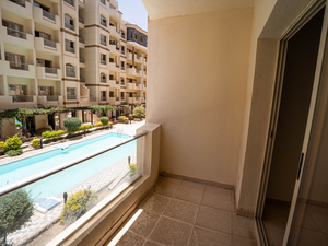 Apartment two bedrooms 100 Sqm pool view ready to move 