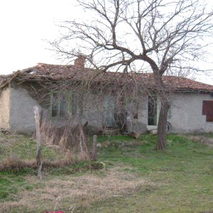Old country house with land plot situated 85 km from the sea