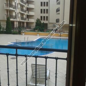 Pool view 1-BR flat for sale Amadeus 1 Sunny beach Video