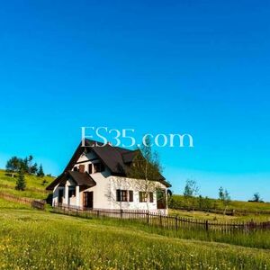 The House in fantastic mountain valley in Zabljak