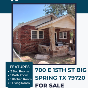 House for sale in Big Spring TX