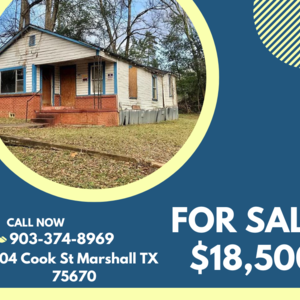 Home for sale in Marshall TX