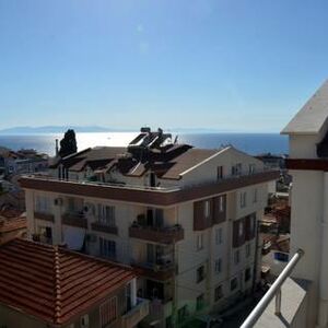 120m2 Sea view Duplex Apartment for Rent in Dikili/izmir