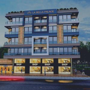 Flat area 61 Sqm La Bella Palace is located in Al Kawthar 