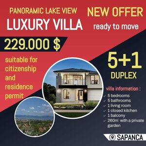 VILLA FOR SALE WITH FULL VIEW OF LAKE SAPANCA SAKARYA