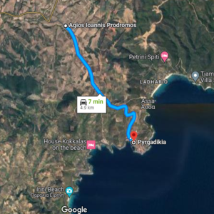 Plot in lively place in Chalkidiki, Greece