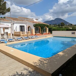 One level villa with private pool and lovely views