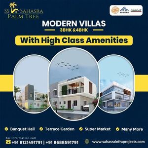 Independent villas with Children Play Area in Nandikutkur Ro