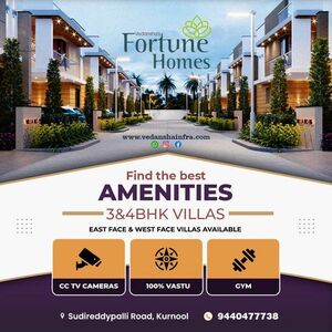 Exclusive 3BHK and 4BHK Duplex Villas with home theater Kurn