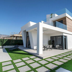 Property in Spain, Villa sea views from builder in Benidorm