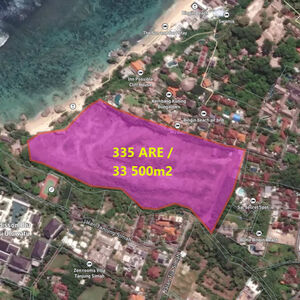 Bingin, 335 ARE of Exceptional Real Estate on Cliff-edge