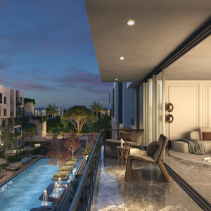  Apartment Two bedroom 103 Sqm pool view PLATINUM RESORT 