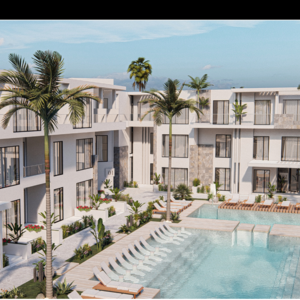 Comfy 56m Side Sea View Chalet in La Vista Magawish Resort