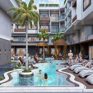  1BD Apartment 62m Pool View