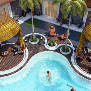  Apartment One Bedroom 55m With Private Garden Pool view