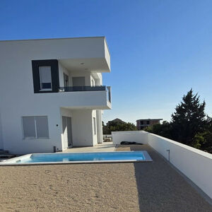 SEMI-DETACHED HOUSE IN NOVALJA WITH POOL AND SEA VIEW