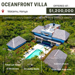 Luxury Oceanfront Villa In Watamu Kenya