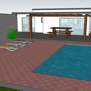 Three bedroom house with pool, garage and garden Portugal