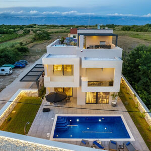 Luxury Villa with Pool and Panoramic Sea in Privlaka