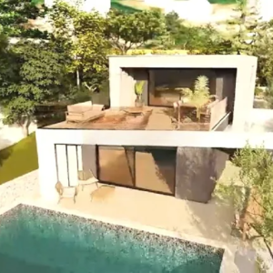 Luxury Modern Villa with Two Residential Units and Sea View 