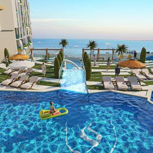 studio 36sqm sea&street view in stone heights-hurghada