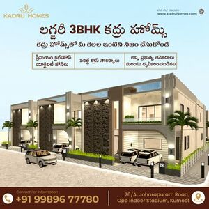 Discover 3BHK Luxury Villas at Kadru Homes, Kurnool