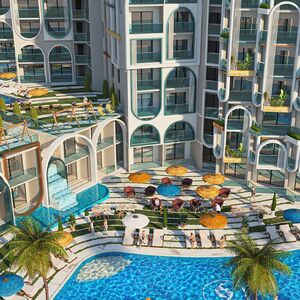 Studio 34 sqm in El Hadaba with installment plan