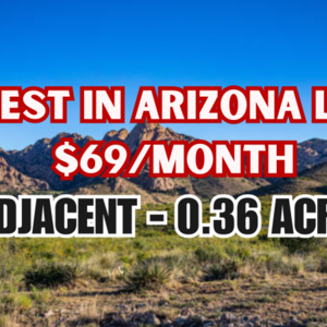 $50 for TWO Adjoining Lots in Arizona? You Read That Right