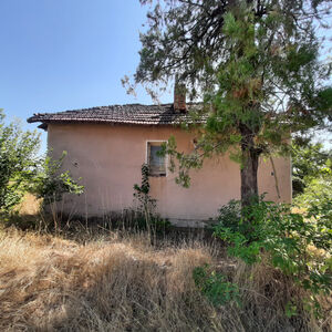 Old rural house with yard and views in a village near river