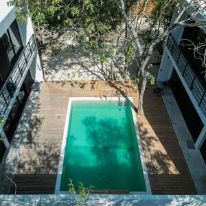 Caribbean Beach Property: 4 apartment pool complex in Mexico