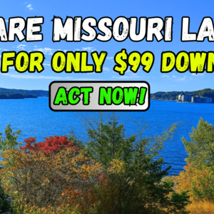 Rare Missouri 0.39 Acre Lake Lot For Just $99/Down. Buy Now!