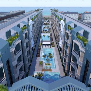 1bedroom apartment 51sqm pool view for sale, in hurghada