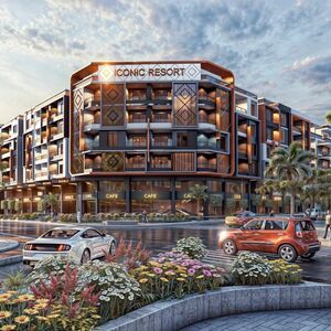 One bedroom apartment, ground floor, street view, 56 sqm