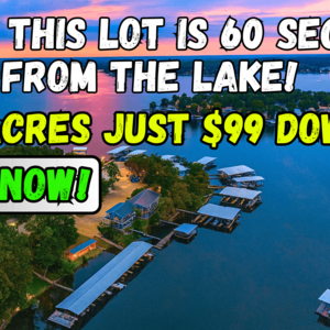 Camden County 0.24 Acre Lakefront Deal. $99 Down Will Secure