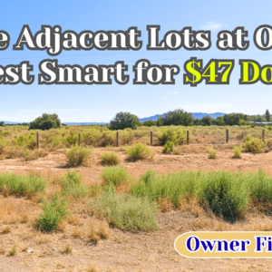 HUGE 3 Adjacent Corner Lots! 1.95-Acres for Just $47/Down
