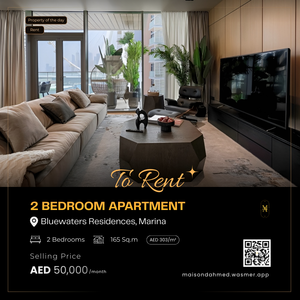 Luxury 2 Bedroom Apartment for rent in Bluewater Residences