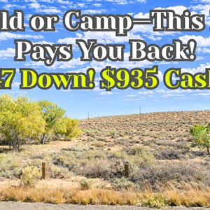 Smart Investment! 0.25 Acre Lot For $47/down or $935 Cash