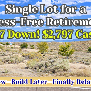 Rare Chance to Buy BUILDABLE Lot in Valencia for $47/Down