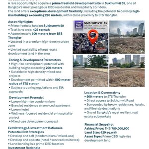 Prime High-Rise Development Land Sukhumvit 59 (Bangkok)