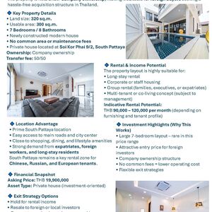 Newly Built Private House&ndash;Prime Location, South Pattaya, TH