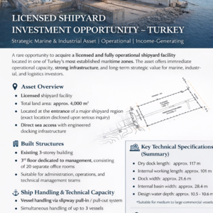Licensed Operational Shipyard | Strategic Marine Asset