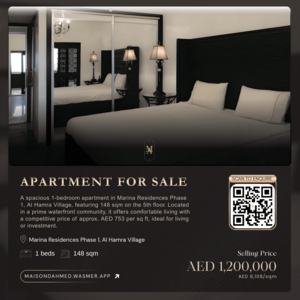 1 BHK Apartment for sale in Marina Residences Phase 1