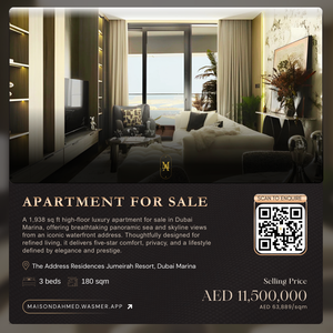 3 BHK Apartment for sale in The Address Residences Jumeirah 