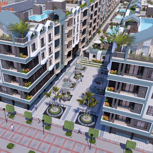 1bedroom apartment 63sqm sea&pool view for sale,in hurghada