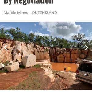 Marble mining area in Australia 