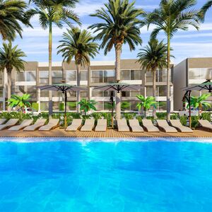 Pool view 2-Bedroom Apartment for sale in North Cyprus 